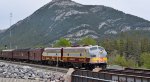 CP 1401/4106 lead units of a WB Royal Canadian Pacific Railway Business Train at the Mt. Laurie Road crossing